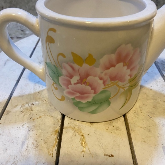 Floral Ceramic Watering‎ Can - Picture 3 of 4
